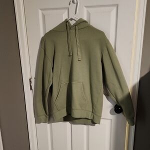 Essentials Olive Green Pullover Hoodie